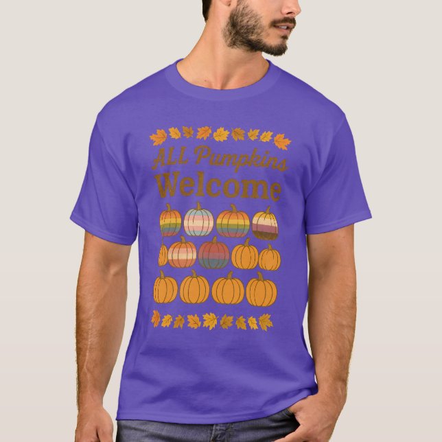 Camiseta Todas as Abóboras São Bem-Vindas (Frente)
