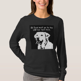Camiseta Todas As Comidas Devem Ir Ao Laboratório Para Test