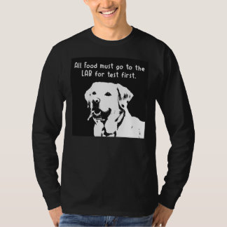 Camiseta Todas As Comidas Devem Ir Ao Laboratório Para Test