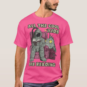 Camiseta Todas as crianças legal estão lendo Livros Lendo