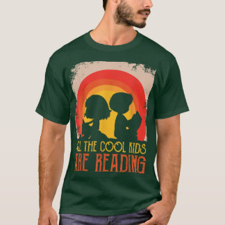 Camiseta Todas As Crianças Legal Estão Lendo O Livro Vintag
