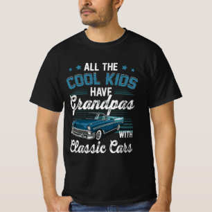 Camiseta Todas As Crianças Legal Têm Vovô Com Carro Clássic