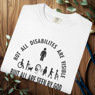Camiseta Todas as deficiências são visíveis