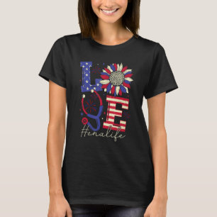 Camiseta Todas As Enfermeiras Americanas Scrub Memorial Day