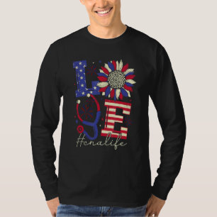 Camiseta Todas As Enfermeiras Americanas Scrub Memorial Day