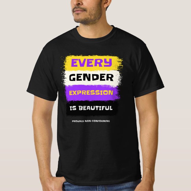 Camiseta Todas As Expressões De Gênero São Válidas (Frente)