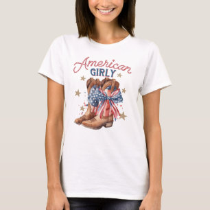 Camiseta Todas as Mama Americana Cowgirl Coquette