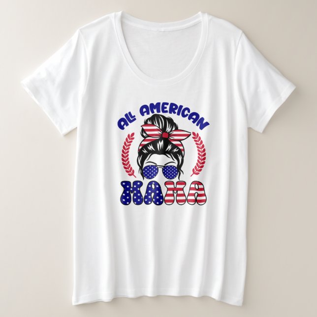Camiseta Todas as mamas americanas (Frente do Design)
