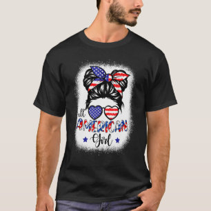 Camiseta Todas As Meninas Americanas Em 4 De Julho Sangrara