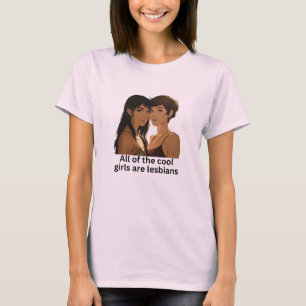 Camiseta Todas As Meninas Legal São Lésbicas - Orgulho Lésb