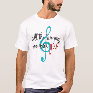 Camiseta Todas as músicas de amor