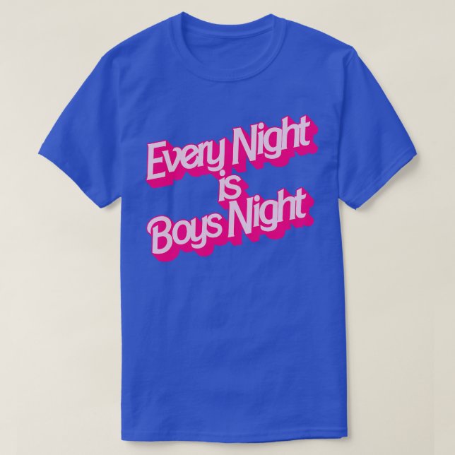 Camiseta Todas as noites é noite de meninos (Frente do Design)