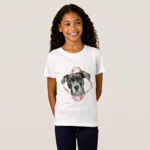 Camiseta "Todas as orelhas" pintura da aguarela do cão de 2