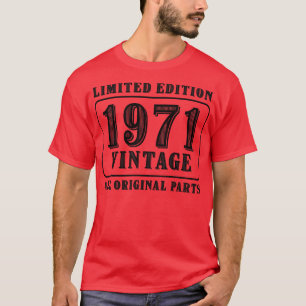 Camiseta Todas as peças originais vintage 1971 edição limit