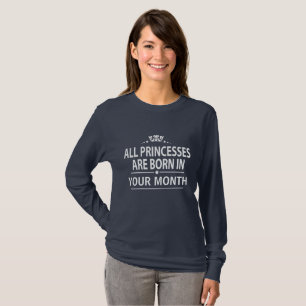 Camiseta Todas as princesas nascidas dentro
