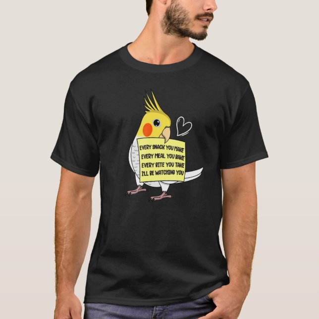 Camiseta Todas as Refeições de Snack ou Mordida Eu Lutino C (Frente)