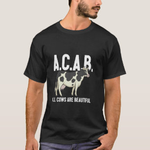 Camiseta Todas as Vacas São Lindas Amante de Vaca Agriculto