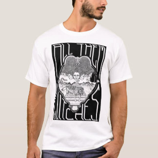 Camiseta Todas elas bruxas ATW preto e branco.