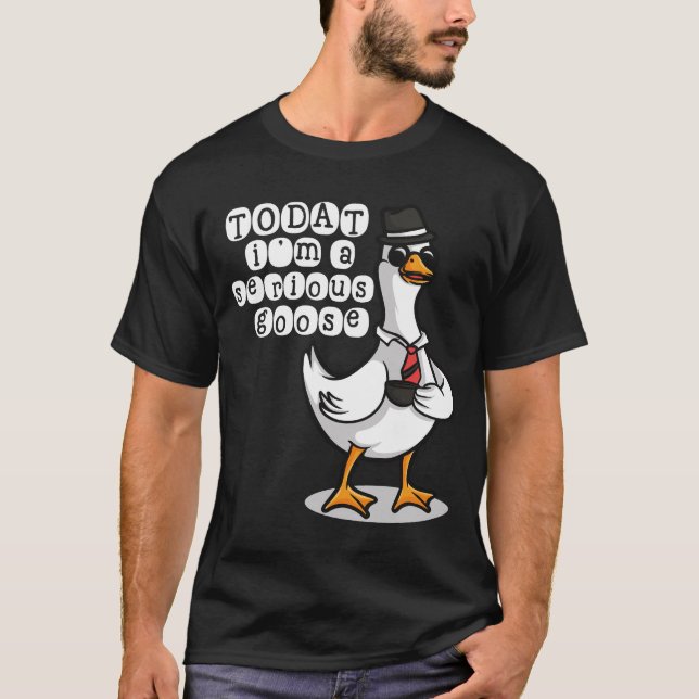 Camiseta Today Im A Serious Goose Silly Goose Cute Funny  (Frente)