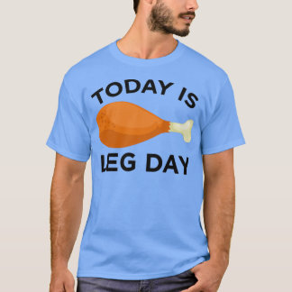 Camiseta Today is Leg Day Thanksgiving Funny Turkey Trot Gi