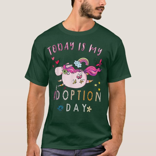 Camiseta Today Is My Adoption Day Adoption Gift for Kids (Frente)