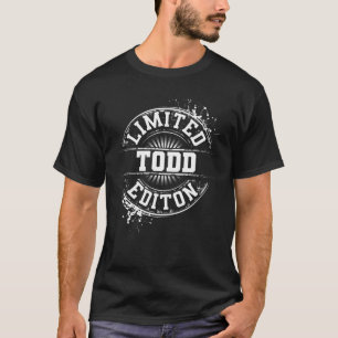 Camiseta TODD Limited Edition Engraçado Piada de Nome Perso
