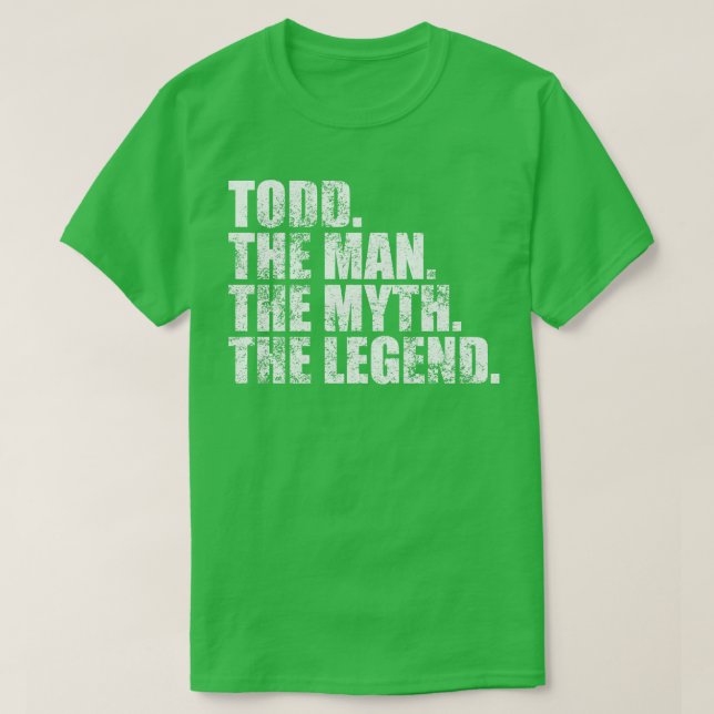 Camiseta Todd Nome da família Todd sobrenome Todd Apelido T (Frente do Design)