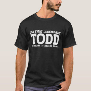 Camiseta Todd Surname Funny Team Sobrenome Todd T Sh