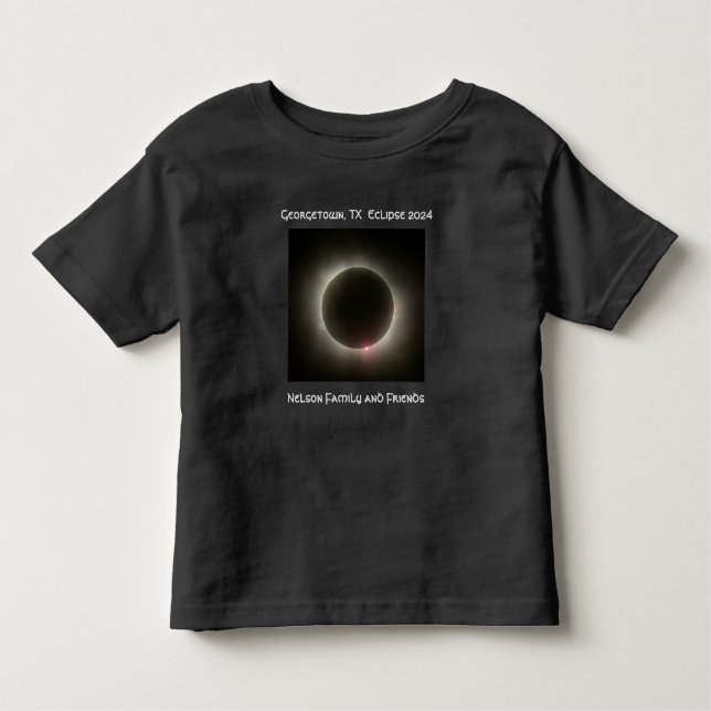 Camiseta Toddler Black SQ Georgetown Total Eclipse T-ShirtR (Frente)