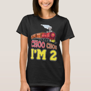 Camiseta Toddler Cute Train Lover B Dia Im 2 Choo Choo
