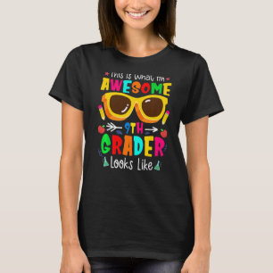 Camiseta Toddler De Volta À Escola No 9º Ano Da Nona Gra