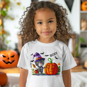 Camiseta Toddler Halloween T-Shirt: STEM Witchy Gear Bear