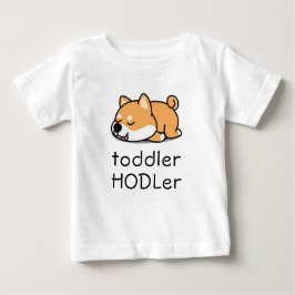 Camiseta Toddler HODLer Dogecoin Crypto Cute Baby Shiba Inu