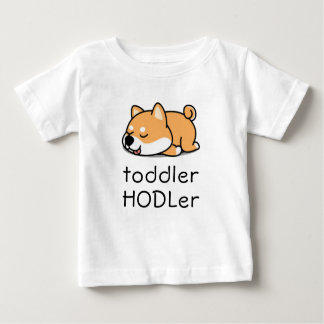 Camiseta Toddler HODLer Dogecoin Crypto Cute Baby Shiba Inu
