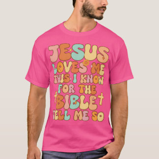Camiseta Toddler Jesus Me Ama Isso Eu Sei Criança Jesus