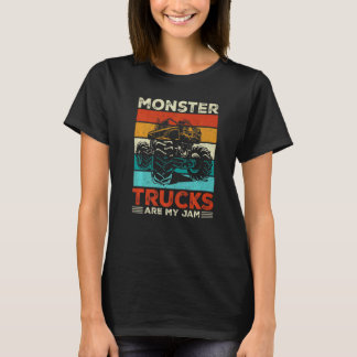 Camiseta Toddler Monster Truck Are My Jam Costume Women Boy
