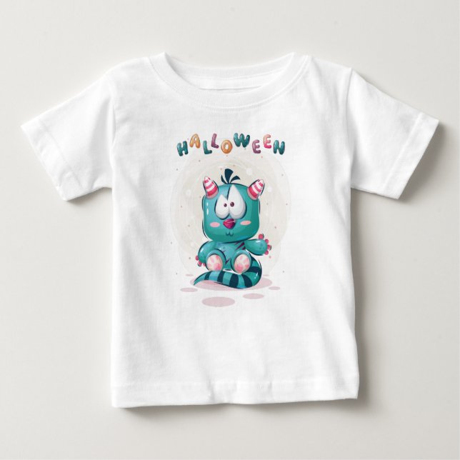 Camiseta Toddler, monstro infantil, bonito (Frente)