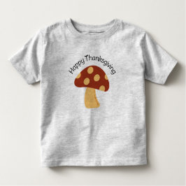 Camiseta Toddler Mushroom Ação de Graças