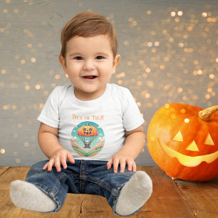 Camiseta Toddler no Halloween: Esqueleto voa de paraquedas