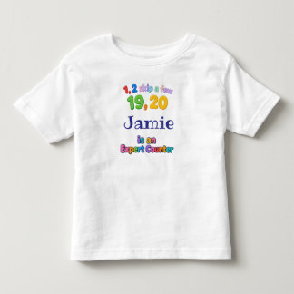 Camiseta Toddler Número Divertido