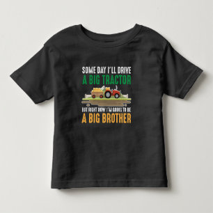 Camiseta Toddler O Grande Irmão Trator Gráfico Filho Irm