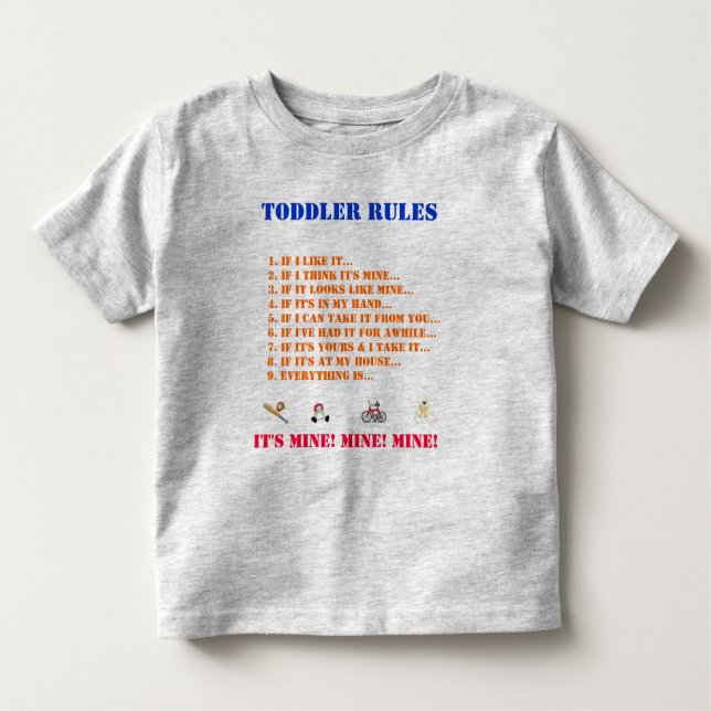 Camiseta Toddler Regras Tee (Frente)