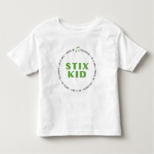 Camiseta TODDLER - Rígido Criança frente/trás (cores branca