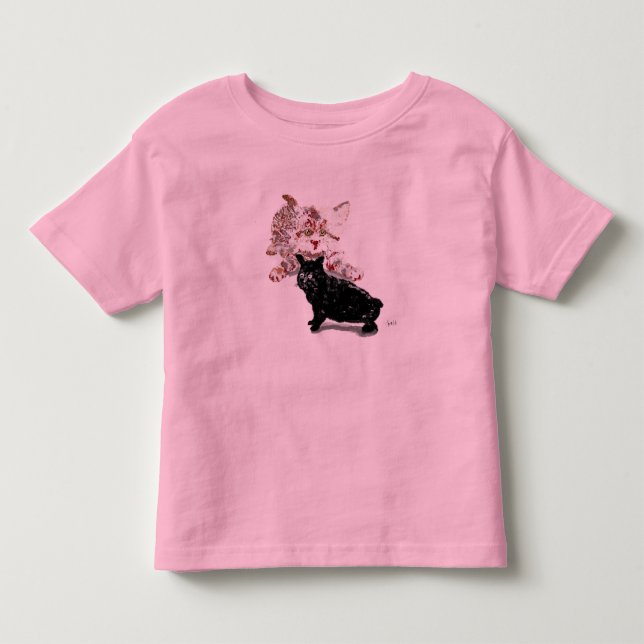 Camiseta Toddler T-shirts: "Time Kitten's" (Frente)