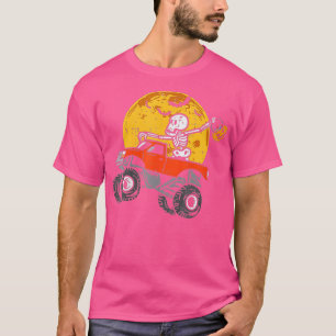 Camiseta Todler Boys Skeleton Monster Truck Para Kids Hall