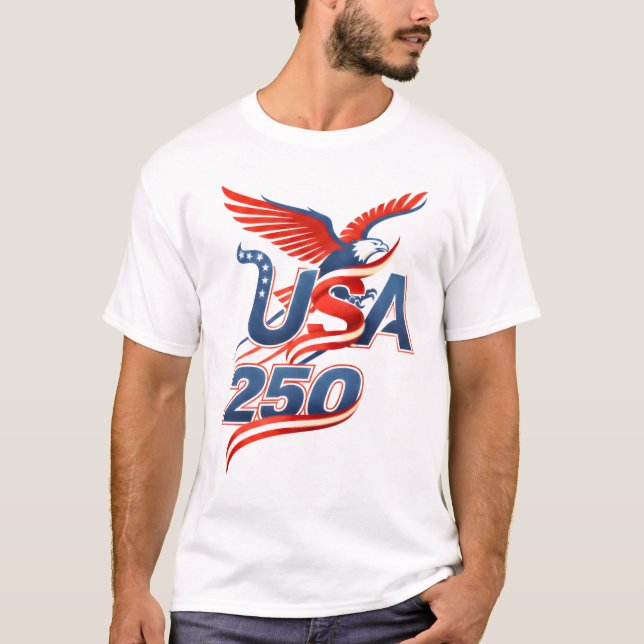 CAMISETA TODO AMERICANO 250 (Frente)