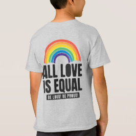 Camiseta Todo Amor é Orgulho Igual LGBT Direitos Iguais Arc
