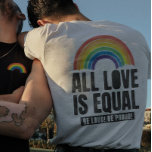 Camiseta Todo Amor é Orgulho Igual LGBT Direitos Iguais Arc<br><div class="desc">"All Love Is Equal" (Todo o Amor é Igual), um design arco-íris retrô e estilo aquarela é perfeito para orgulho e apoio ao amor, igualdade e conscientização. Este é um presente de excelente Idea para o Rainbow LGBTQ LGBTQ Lésbica Pan Trans Queer Cis perfeito para o Mês do Orgulho, Semana...</div>