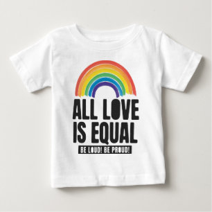 Camiseta Todo Amor é Orgulho Igual LGBT Direitos Iguais Arc
