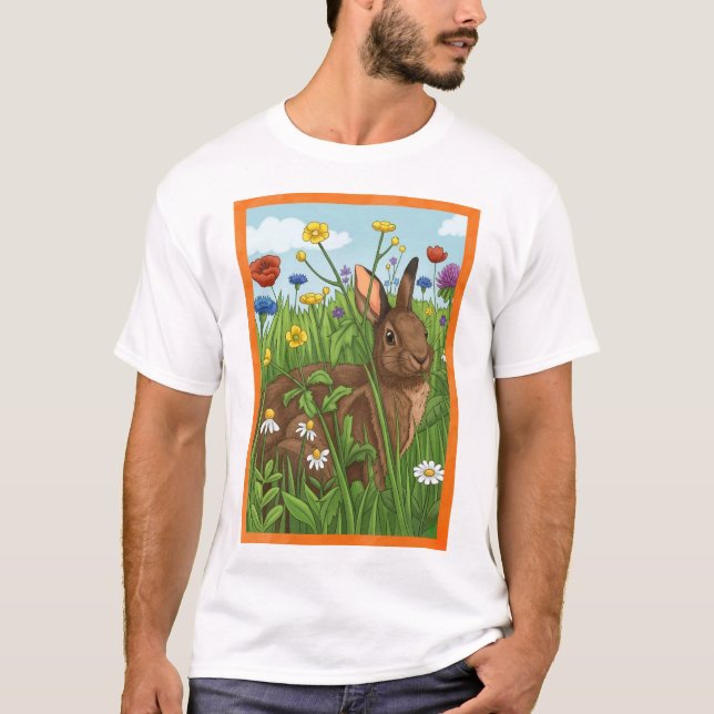 Camiseta Todo Coelhinho Ama Flores (Frente)